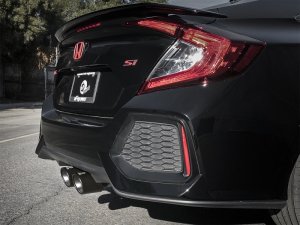 Honda Civic Si Performance Exhaust - Rear - aFe - Cat Back - Black - `17-`20