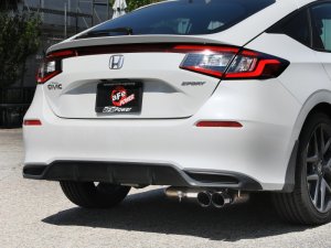 Honda Civic Performance Exhaust - aFe - Takeda Cat Back - Black - `22-`25