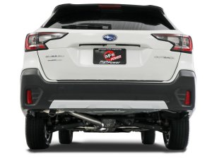 Subaru Outback Performance Exhaust - aFe - Cat Back, 2-1/2 IN 304 Stainless Steel, Hi-Tuck - `20-`23