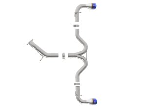 Hyundai Elantra GT Performance Exhaust - aFe - Takeda 3-2.5in 304SS Axle-Back - Blue - `18-`20