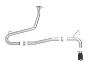 Hyundai Kona Performance Exhaust - aFe - Takeda Axle-Back 2.5in 304 SS w/o Muffler - Black - `18-`22
