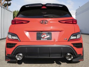 Hyundai Kona N Performance Exhaust - aFe - Takeda Cat Back - Polished - `22-`23