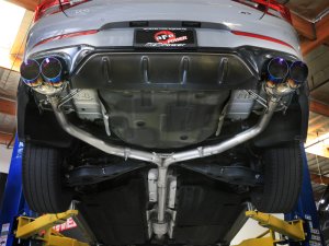 Kia K5 Performance Exhaust - aFe - Axle Back w/ Quad Tips - Blue Flame - `21-`24