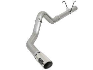 Dodge Trucks Performance Exhaust - aFe - Large Bore-HD 4in 409-SS DPF-Back - Polished - `07-`12