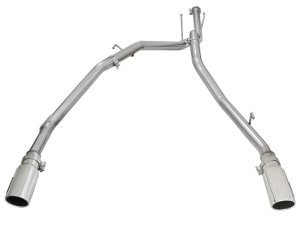 Dodge Ram 1500 Performance Exhaust - aFe - DPF-Back, MACHForce XP - Polished - `14-`19