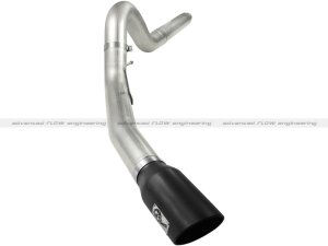 Ford Diesel Trucks Performance Exhaust - aFe - MACH Force XP DPF-Back Stainless Steel - Black - `08-`10