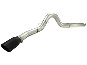 Ford Diesel Trucks Performance Exhaust - aFe - MACH Force XP DPF-Back Stainless Steel - Black - `08-`10