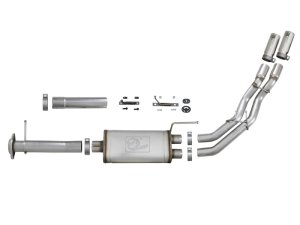 Ford F-150 Performance Exhaust - aFe - Rebel Series Cat Back - Polished - `11-`14