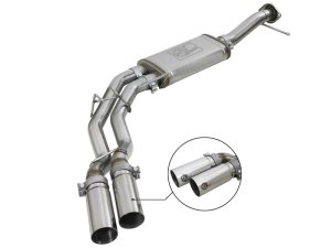 Ford F-150 Performance Exhaust - aFe - Rebel Series Cat Back - Polished - `11-`14