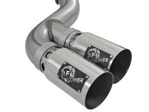 Ford Diesel Trucks Performance Exhaust - aFe - Rebel XD Series DPF Back - Polished - `17-`18