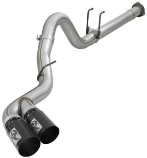 Ford F250 Performance Exhaust - aFe - Rebel XD 4in 409 SS DPF-Back - Black - `11-`14