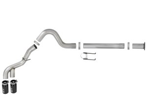 Ford F350 Performance Exhaust - aFe - Rebel XD 4in 409 SS DPF-Back - Black - `11-`14