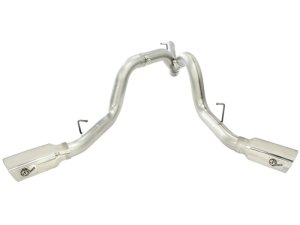 Chevrolet Silverado Performance Exhaust - aFe - MachForce XP DPF-Back, 4 inch, 409 Stainless Steel - Polished - `11-`16