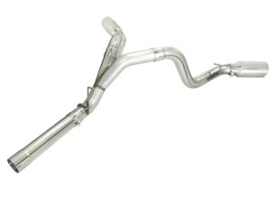 Chevrolet Silverado Performance Exhaust - aFe - MachForce XP DPF-Back, 4 inch, 409 Stainless Steel - Polished - `11-`16