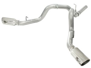 GMC Sierra Performance Exhaust - aFe - MachForce XP DPF-Back, 4 inch, 409 Stainless Steel - Polished - `11-`16