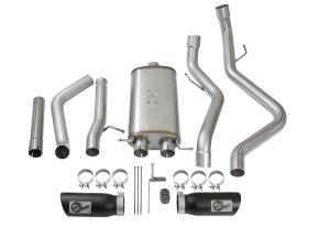 Chevrolet Silverado Performance Exhaust - aFe - MACH Force-Xp 3 IN 409 Stainless Steel Cat-Back - Black - `09-`16