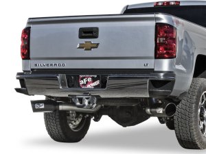 Chevrolet Silverado 3500HD Performance Exhaust - aFe - Large Bore-HD DPF-Back - Black - `16-`17