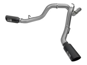 GMC Sierra 3500HD Performance Exhaust - aFe - Large Bore-HD DPF-Back - Black - `16-`17