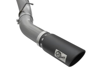 GMC Sierra Performance Exhaust - aFe - DPF Back - Large Bore-HD 5in Exhausts - Black - `16-`17