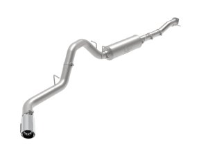 Chevrolet 2500HD Performance Exhaust - aFe - Apollo GT Series 3in 409SS Cat-Back - Polished - `20-`25