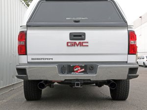 GMC Truck Performance Exhaust - Rear - aFe - Apollo GT Series Cat-Back, Dual Rear Exit - Black - `09-`18