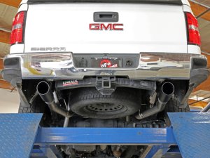 GMC Truck Performance Exhaust - Rear - aFe - Apollo GT Series Cat-Back, Dual Rear Exit - Black - `09-`18