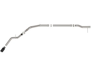 Chevrolet Silverado Performance Exhaust - aFe - Large Bore-HD DPF-Back w/Black Tip - Black - `23-`25