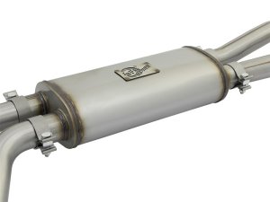 Nissan Titan Performance Exhaust - Middle-Side Exit - aFe - Rebel Series Cat Back - Black - `04-`15 Nissan Titan Performance Exhaust - Middle-Side Exit - aFe - Rebel Series Cat Back - Black - `04-`15