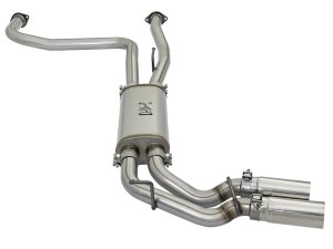 Nissan Titan Performance Exhaust - Middle-Side Exit - aFe - Rebel Series Cat Back - Black - `04-`15 Nissan Titan Performance Exhaust - Middle-Side Exit - aFe - Rebel Series Cat Back - Black - `04-`15