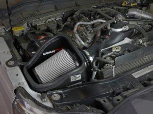 Ford Diesel Trucks Performance Air Intake - aFe - Magnum FORCE Stage-2 with Pro DRY S Filter - `11-`16