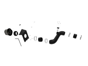 GMC Diesel Trucks Performance Air Intake - aFe - Magnum FORCE Stage-2 Pro DRY S - `11-`16