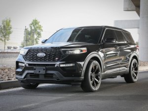 Ford Explorer Wheel Spacers - aFe - Billet Aluminum, 1.25in, 5x114.3, CB70.5 - Black - `20-`23