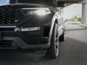 Ford Explorer Wheel Spacers - aFe - Billet Aluminum, 1.25in, 5x114.3, CB70.5 - Black - `20-`23