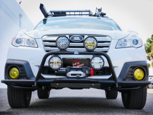 Subaru Outback Front Bumper - aFe - Terra Guard with Winch Mount - Black - `20-`23
