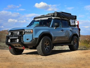 Toyota Land Cruiser Bull Bar - aFe - Terra Guard w/ RIGID Lights - Black - `24-`26