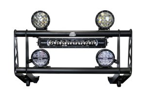 Toyota Land Cruiser Bull Bar - aFe - Terra Guard w/ RIGID Lights - Black - `24-`26