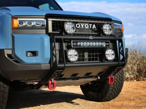 Toyota Land Cruiser Bull Bar - aFe - Terra Guard w/ RIGID Lights - Black - `24-`26