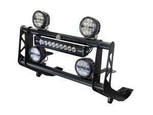 Toyota Land Cruiser Bull Bar - aFe - Terra Guard w/ RIGID Lights - Black - `24-`26
