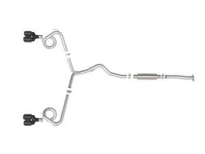 Subaru STi Performance Exhaust - aFe - Cat Back Takeda 3in to 2-1/2in Stainless Carbon Fiber Tip - `15-`21