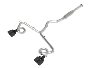 Subaru STi Performance Exhaust - aFe - Cat Back Takeda 3in to 2-1/2in Stainless Carbon Fiber Tip - `15-`21