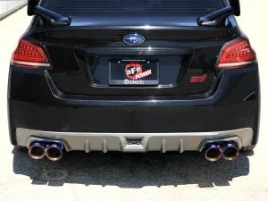Subaru STi Performance Exhaust - aFe - Takeda Cat Back - Blue Flame Tips - `15-`21