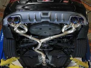 Subaru STi Performance Exhaust - aFe - Takeda Cat Back - Blue Flame Tips - `15-`21