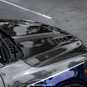 Ford F-150 Hood - Anderson Composites - Type-AB Carbon Fiber - `21-`25
