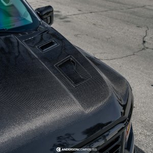 Ford F-150 Hood - Anderson Composites - Type-AT Carbon Fiber - `21-`26