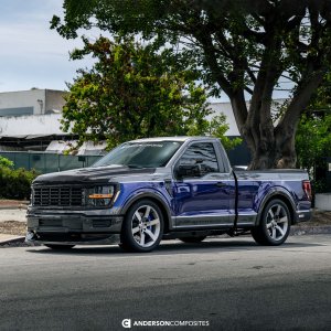 Ford F-150 Hood - Anderson Composites - Type-AT Carbon Fiber - `21-`26