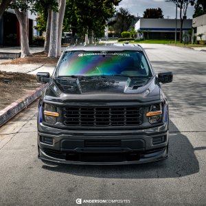 Ford F-150 Hood - Anderson Composites - Type-AT Carbon Fiber - `21-`26