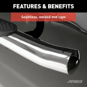 Toyota Tundra Side Steps - 4" Oval - Polished Stainless - Crewmax - '22-'25