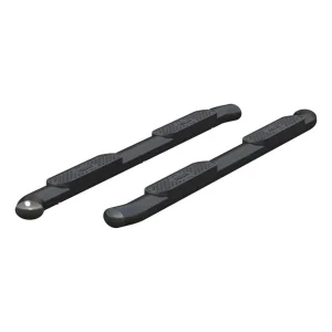 Toyota Tacoma Side Steps - 4" Oval - Black Steel - Double Cab - '24+