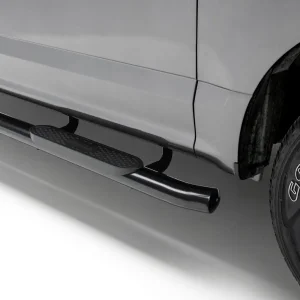 Toyota Tacoma Side Steps - 4" Oval - Black Steel - Double Cab - '24+