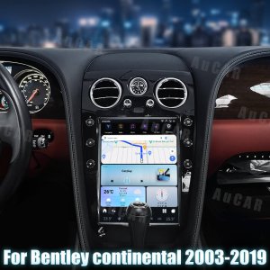 Bentley Continental GT Radio Head Unit Upgrade System - AUCAR - 12.1 inch Screen, Android 13 8-128 - '03-'19